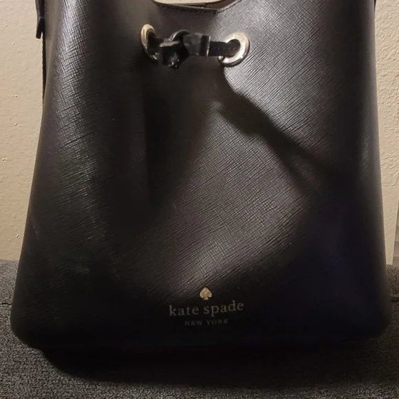 Kate Spade Leather Sadie Bucket Bag Crossbody Black - Picture 7 of 7
